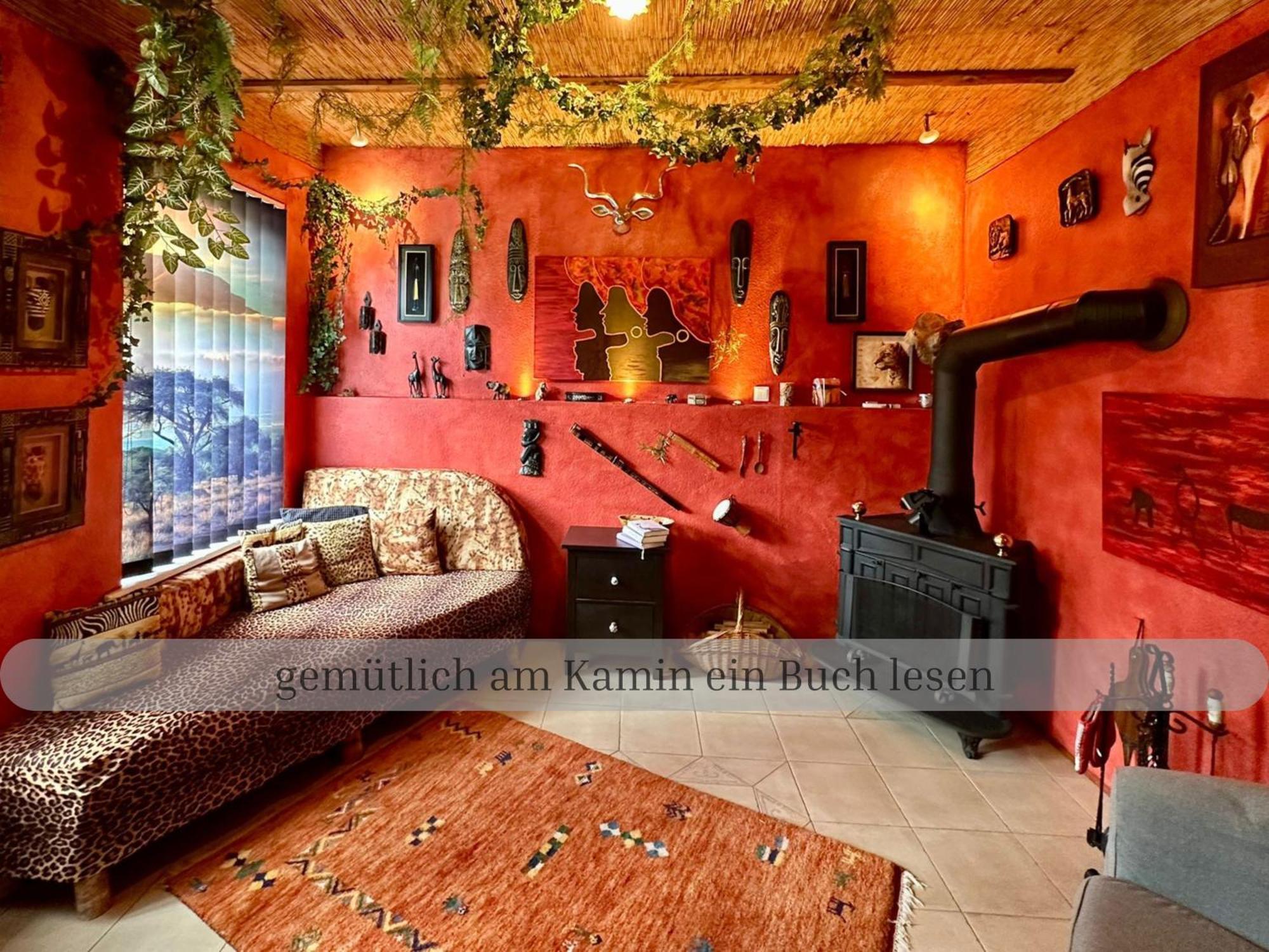 Lodge Of Africa - Einzigartige Themenzimmer, Eingezaeunten Garten, Sauna, Whirlpool & Kamin, Hunde Willkommen, Gasgrill, Voll Ausgestattete Kueche, Grosser Essbereich, Hamburg & Stade In Der Naehe Twielenfleth ภายนอก รูปภาพ